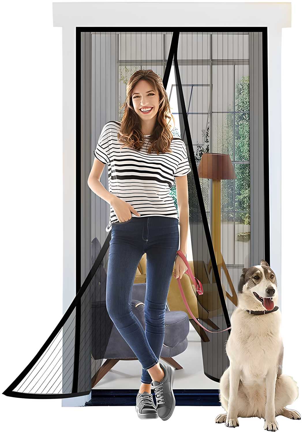 Magnetic Mosquito Screen Door Net Curtain