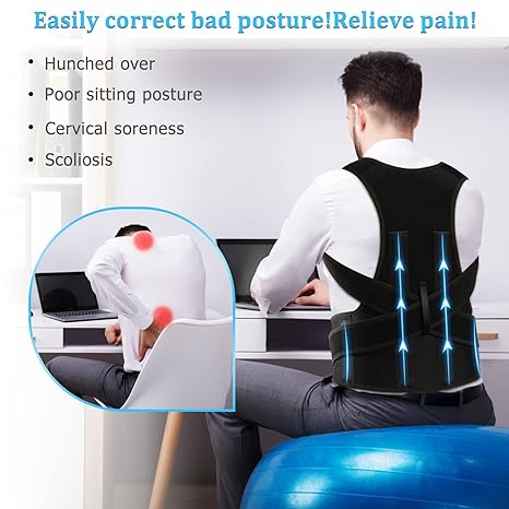 Adjustable Back Posture Corrector/ Slouching Relieve Pain Belt Women Men