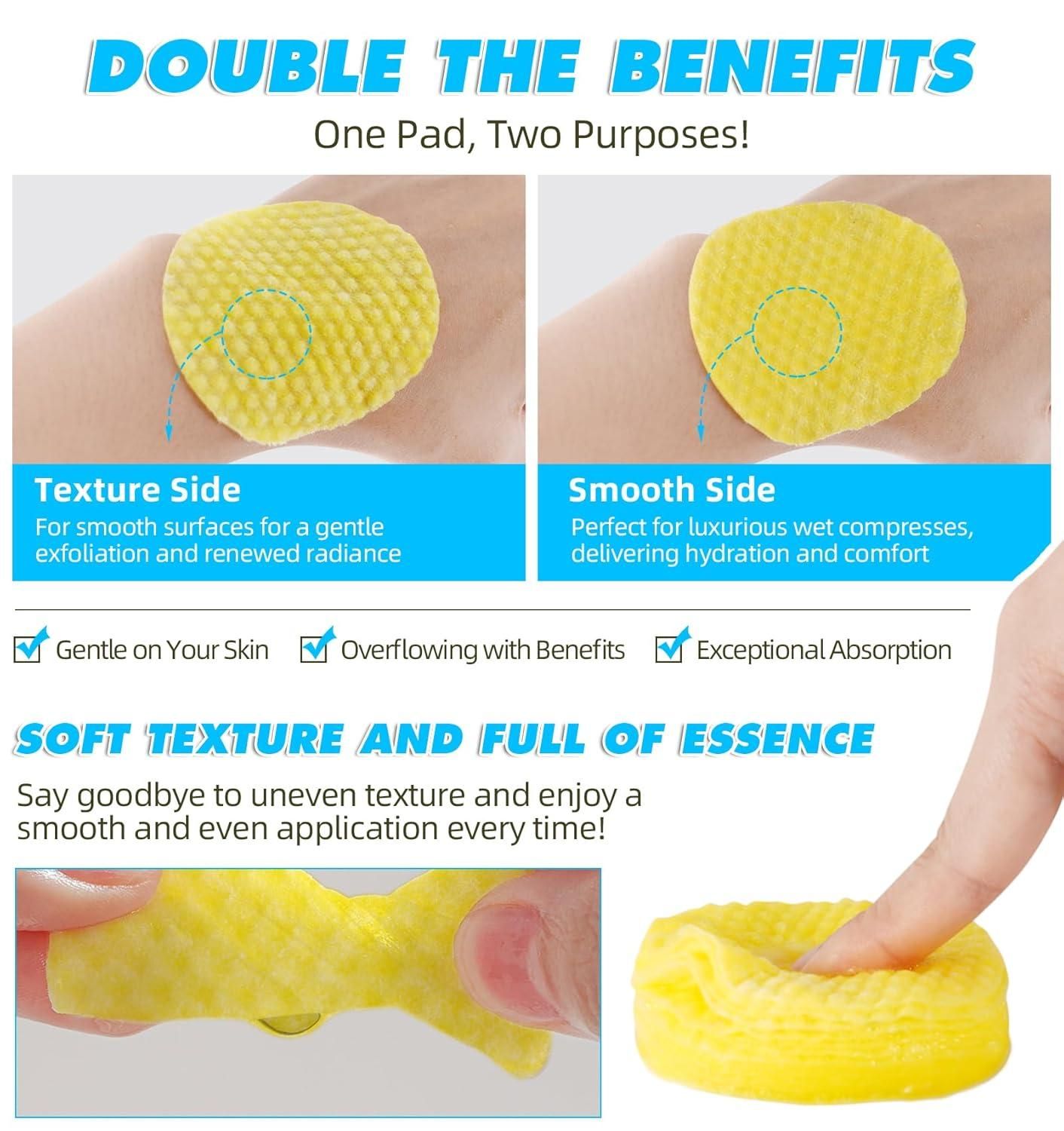Turmeric Kojic Acid Cleansing Pads (Pack of 60 Pcs)